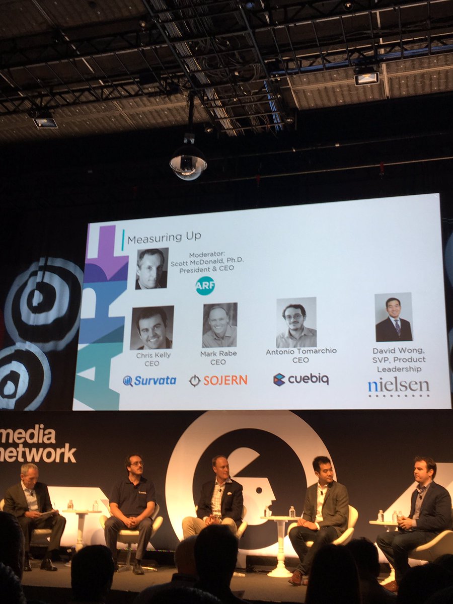 WLWeatherford's tweet photo. Measuring Up panel @ #AWNewYork. Antonio Tomarchio @Cuebiq spoke about #attribution & how #OOH + #mobile WORKS! #CCOutdoorNA #ARForg https://t.co/T18RNGns0f