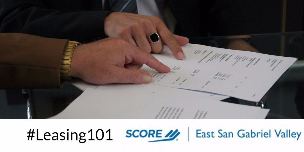 SCORE Workshop September 28th : How to Negotiate a Commercial Lease | Register Now! conta.cc/2xLGXmA #EastSanGabriel