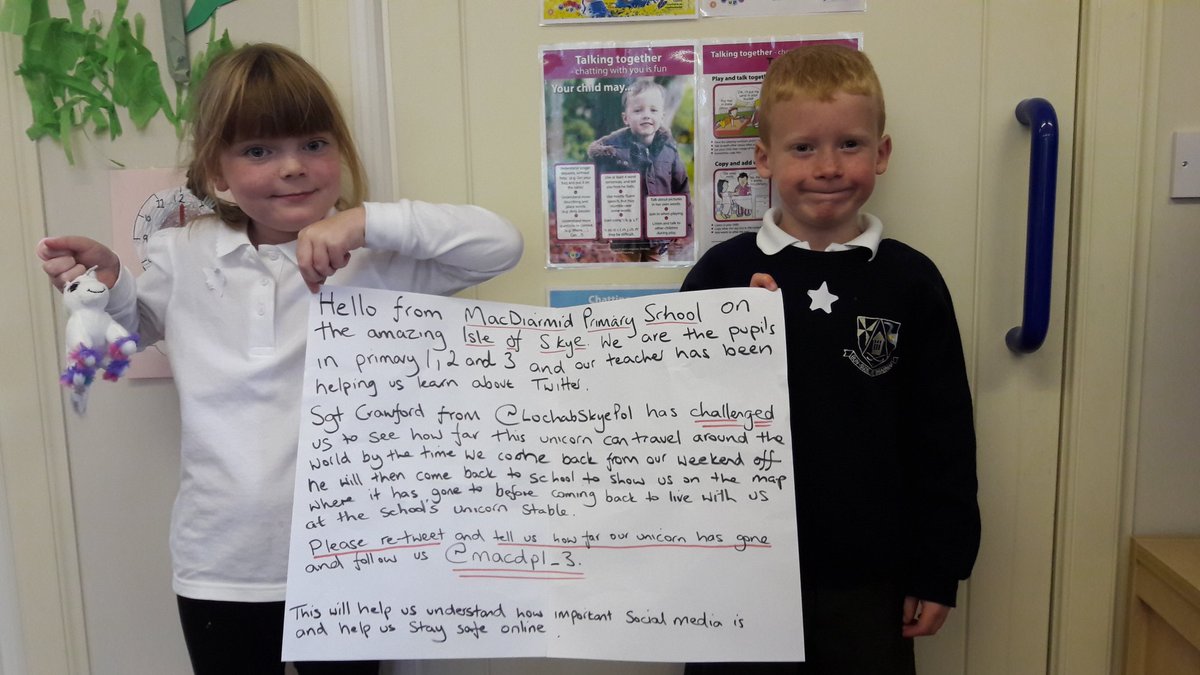 Please help show these scallywags the power of social media. How far can the unicorn go by 02/10?  RT, follow <a href="/macdp1_3/">Primary 1 2 3</a> &amp; tell us where u r.