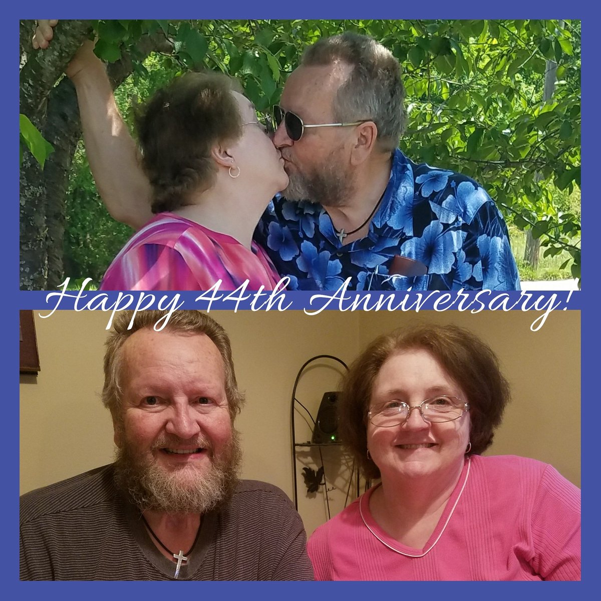 reddheadgirl's tweet photo. Happy 44th Anniversary to my parents! #livelaughlove #thekeens #est1973 https://t.co/BkzbZf6ttL