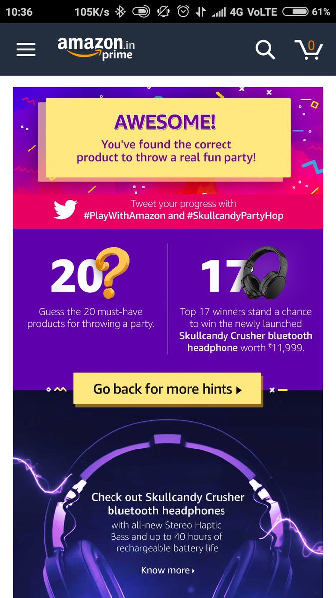 pvishal570's tweet photo. #PlayWithAmazon and #scullcandypartyhop .... https://t.co/jXmNcNesNR