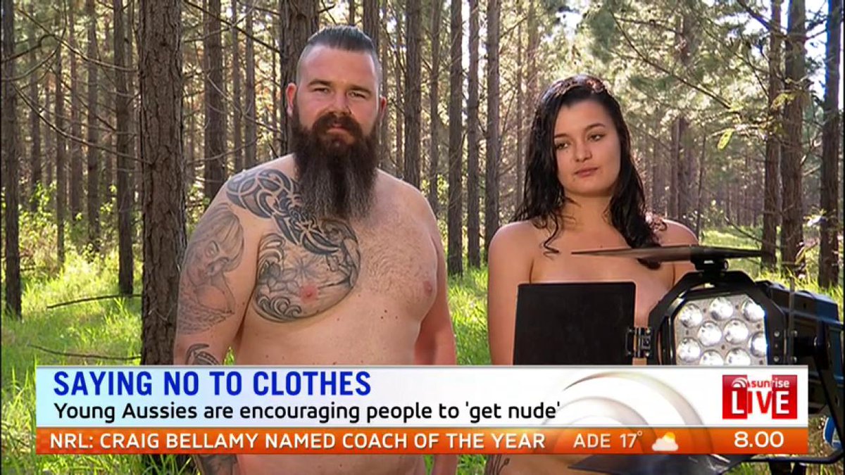 These young Aussies are encouraging everyone to de-robe and get NUDE! 