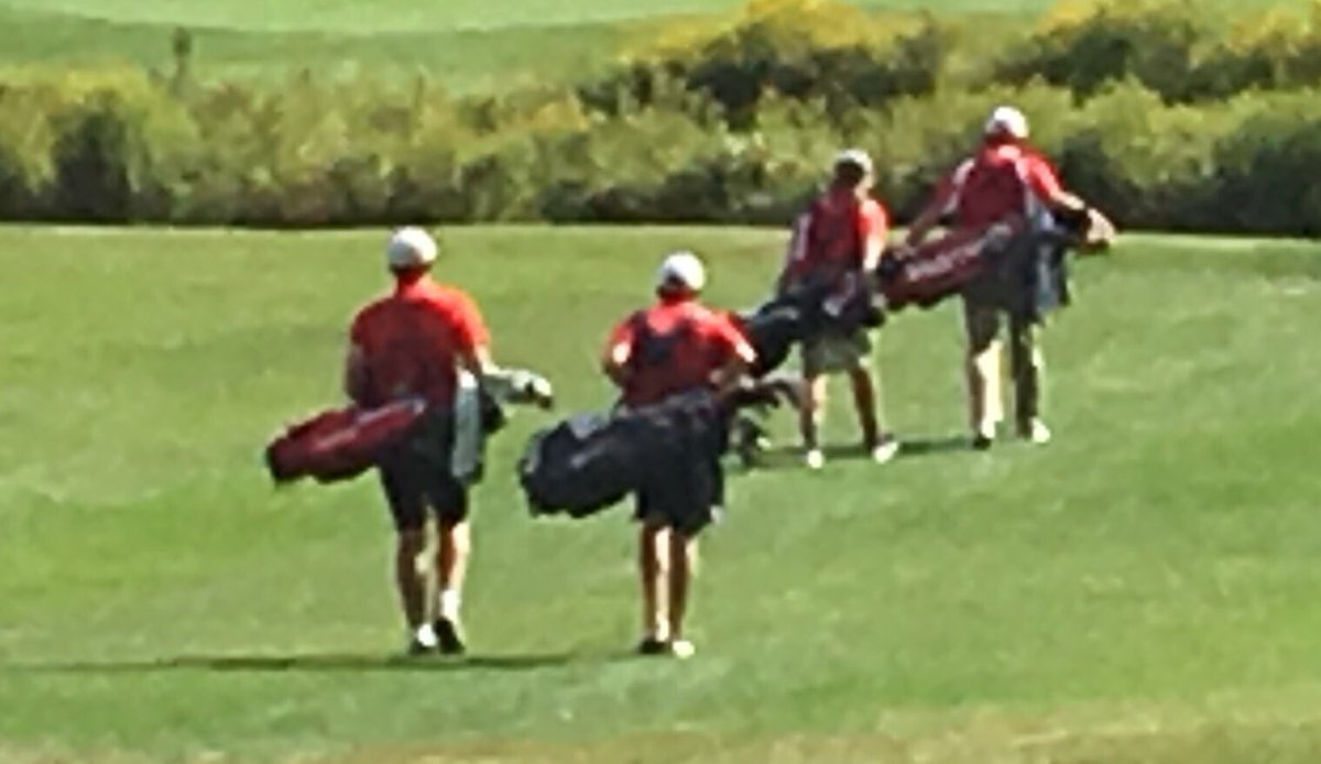 HawkNationAD's tweet photo. HUGE EFFORTS by MHS Golf vs Foxboro @ Hopedale CC, 170-171 Home "W", Ferocious competition today, RAWK ON Scarlet Hawk Golf!$! 🔥🏌️🎉⛳️🏆 https://t.co/52LS5jnp19