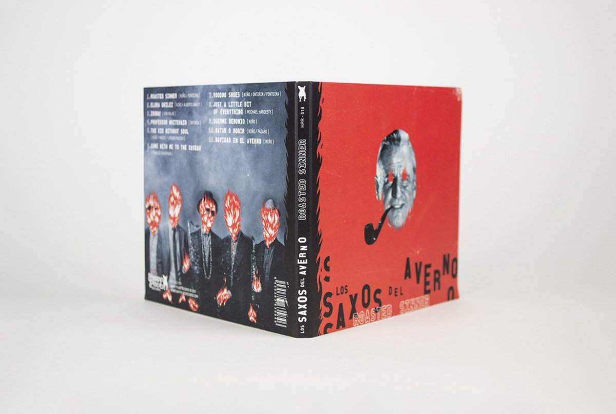 Diseño de cubiertas para los <a href="/saxosdelaverno/">Los Saxos del Averno</a> Tienes que ir a verlos en directo, en serio, son magia. V13oct S14oct D15oct en el café central
