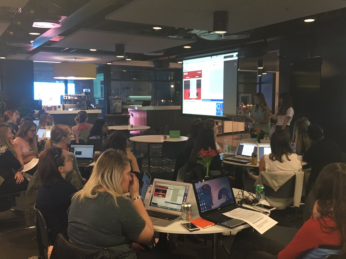 CodeFirstGirls's tweet photo. Definitely loving our Beginners course @TwitterUK this evening!!#webdevcfg https://t.co/tqOjKPrPS4