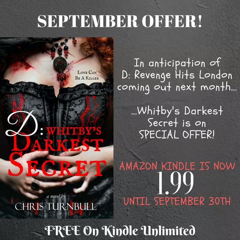 ChrisTurnbull20's tweet photo. Final few days!
#whitby #Whitbysdarkest #crimebook #Victorian #gothic #books #SPECIALOFFER #kindle https://t.co/cojrdvWTss