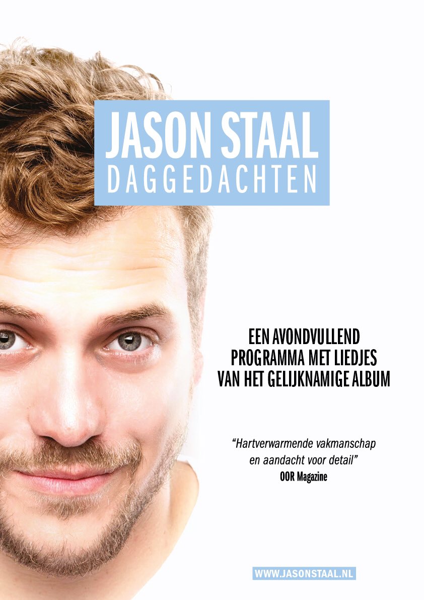 Zaterdag spelen in de Harmonie Leeuwarden. Zin an! Wees welkom ://www.harmonie.nl/agenda/1803/jason-staal