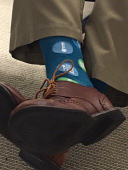 jonathanbutz's tweet photo. Spotted in the wild: #VMware #healthcare socks. #hitjourney @VMwareHIT https://t.co/Rv8yV8Gm59
