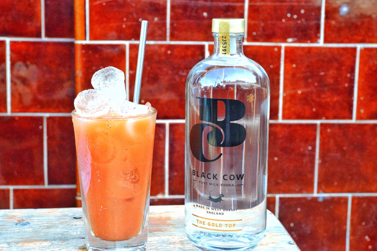 Vodka... made from milk???? Tastes pretty delicious in this Bloody Mary <a href="/BlackCowVodka/">Black Cow</a> !!!