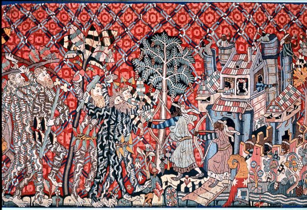 Royal Israelite Art7  on Twitter The wild Men and The MoorsIsraelite  German Tapestry Strasbourg Germany 1400 AD