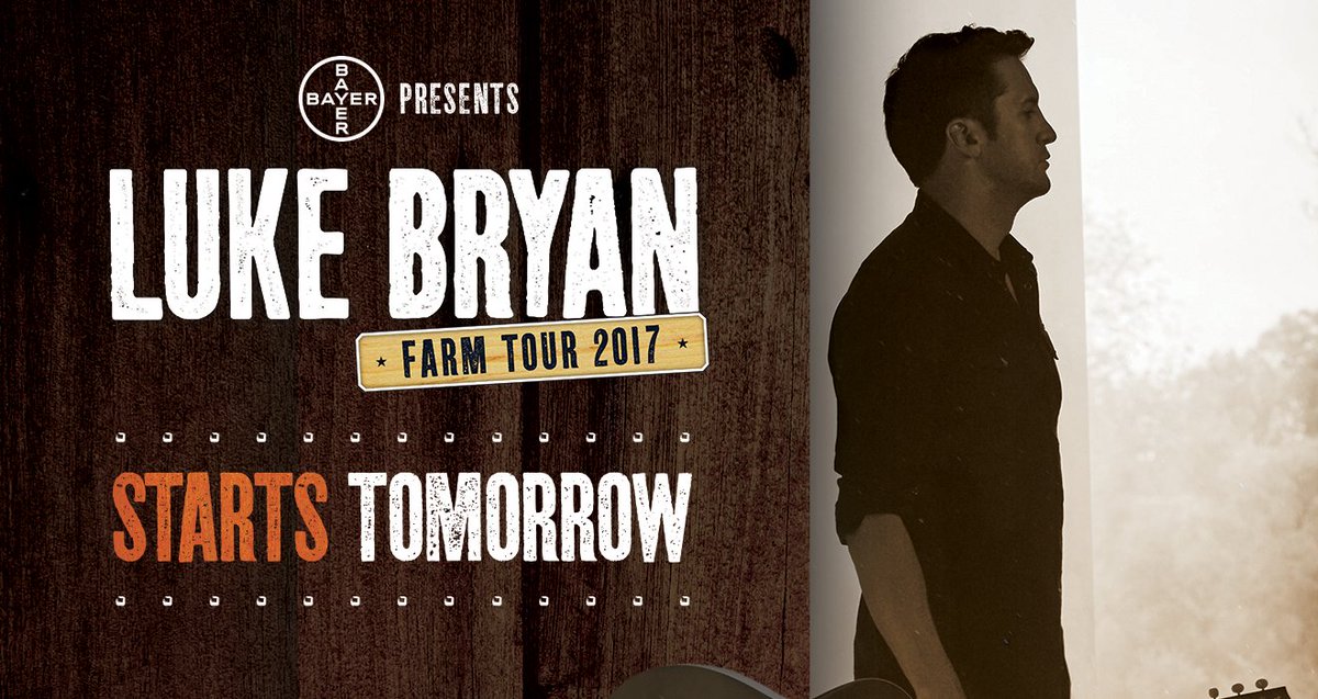 lukebryan's tweet image. Y’all ready? #FarmTour2017 lukebryan.com/farm-tour