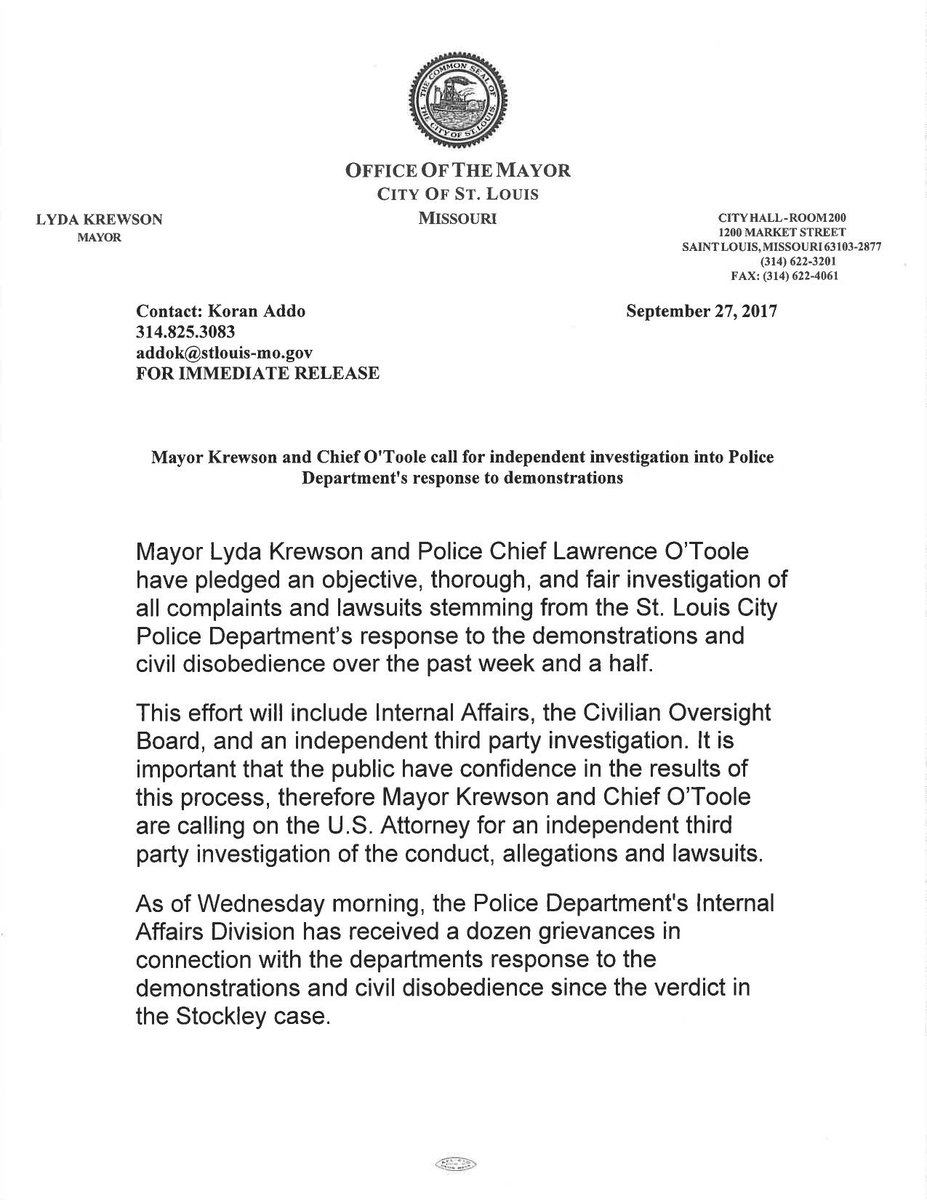 LydaKrewson's tweet photo. These allegations are troubling. It's important to know if they are merited & what policy/training/discipline issues need to be addressed https://t.co/kw7cmqTGh5