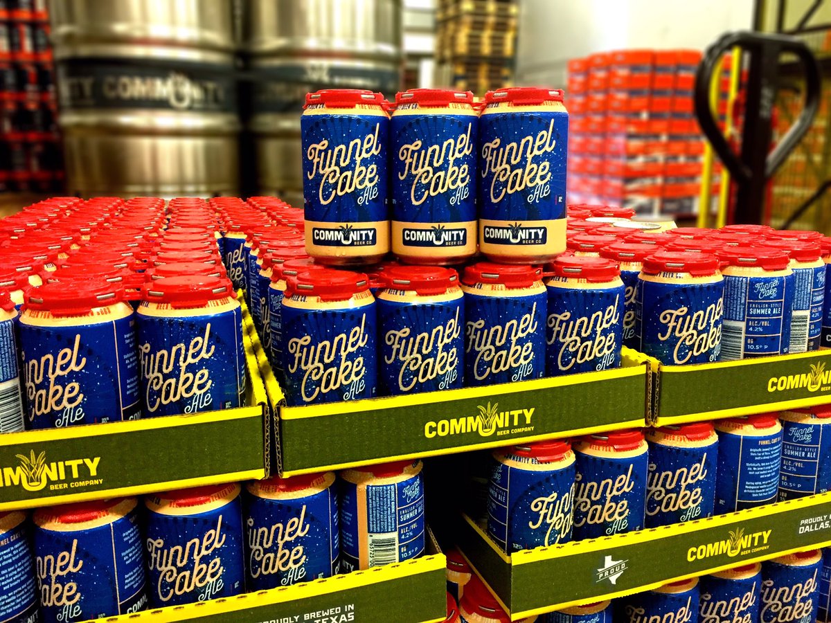 Fresh Funnel Cake Ale headed your way just in time for the @StateFairOfTX! Find it in cans or on draft at most #Texas #craftbeer hotspots!