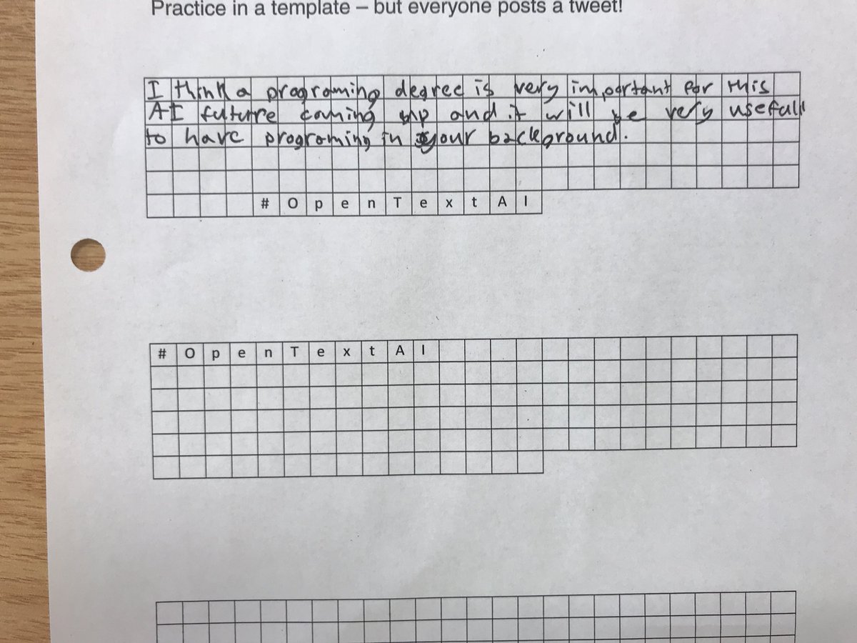 davevrolyk's tweet image. #OpenTextAI from Parker...