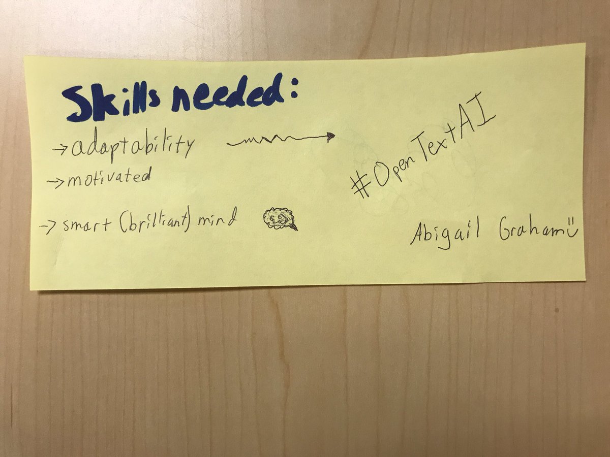 davevrolyk's tweet image. #OpenTextAI from Abigail Graham....