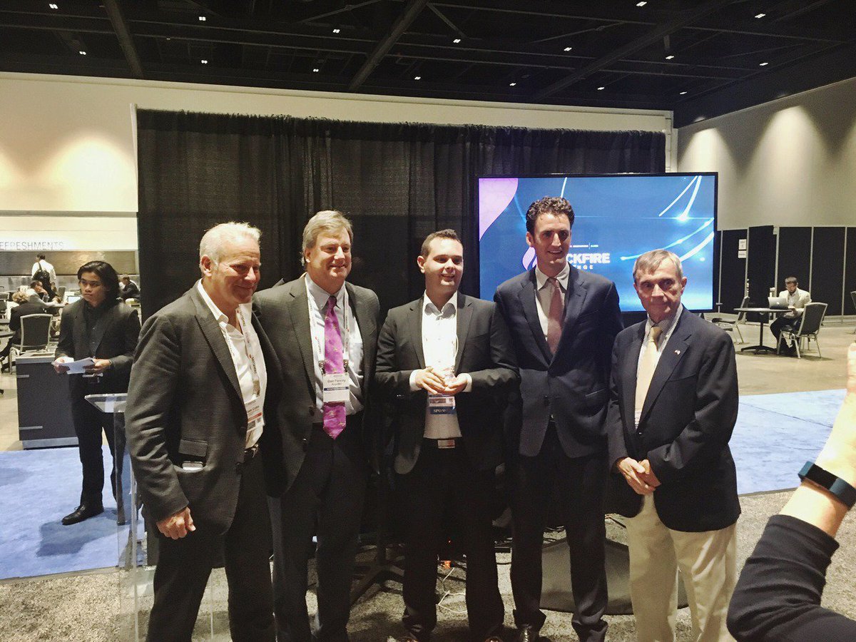 angelMD_Inc's tweet image. AngelMD&apos;s @dan_parsley &amp;amp; Charles Emley at the #MedTechConference w/ our two winners #LifeSprout &amp;amp; #IntelligentImplants! #QuickFire Challenge