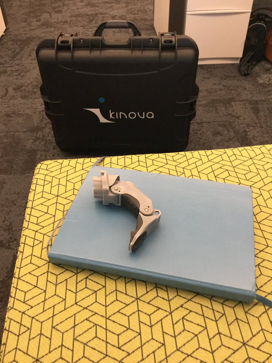 Corrie_Ingenium's tweet image. A robotic JACO arm finger! This Canadian innovation helps those with mobility issues perform daily tasks like holding a cup of coffee!
