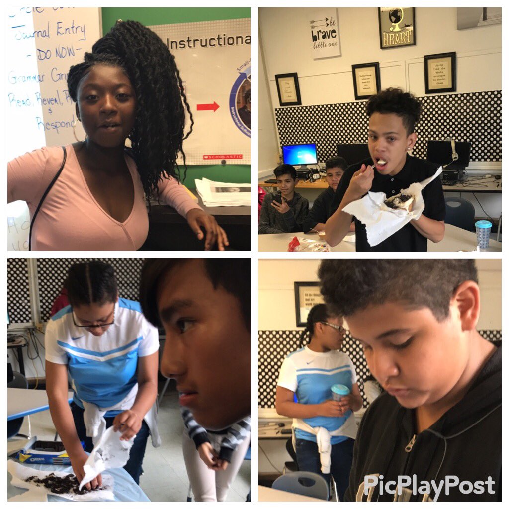 Rm 108 gents collaborate to show respect for our ladies on activity day by making and serving them🍦sundaes🖤🦋🖤
