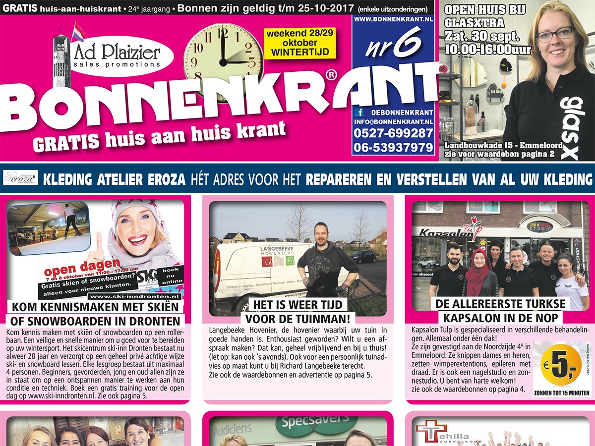 De nieuwe Bonnenkrant is uit! Bekijk alle voordeelacties tot en met woensdag 25 oktober via bit.ly/Bonnenkrant-nu… (desktop en mobiel).