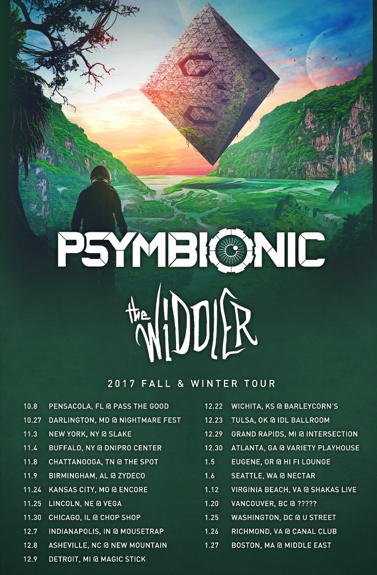 The_Widdler's tweet image. Fall/Winter tour with @Psymbionic | More dates TBA | #Psymbionic #TheWiddler