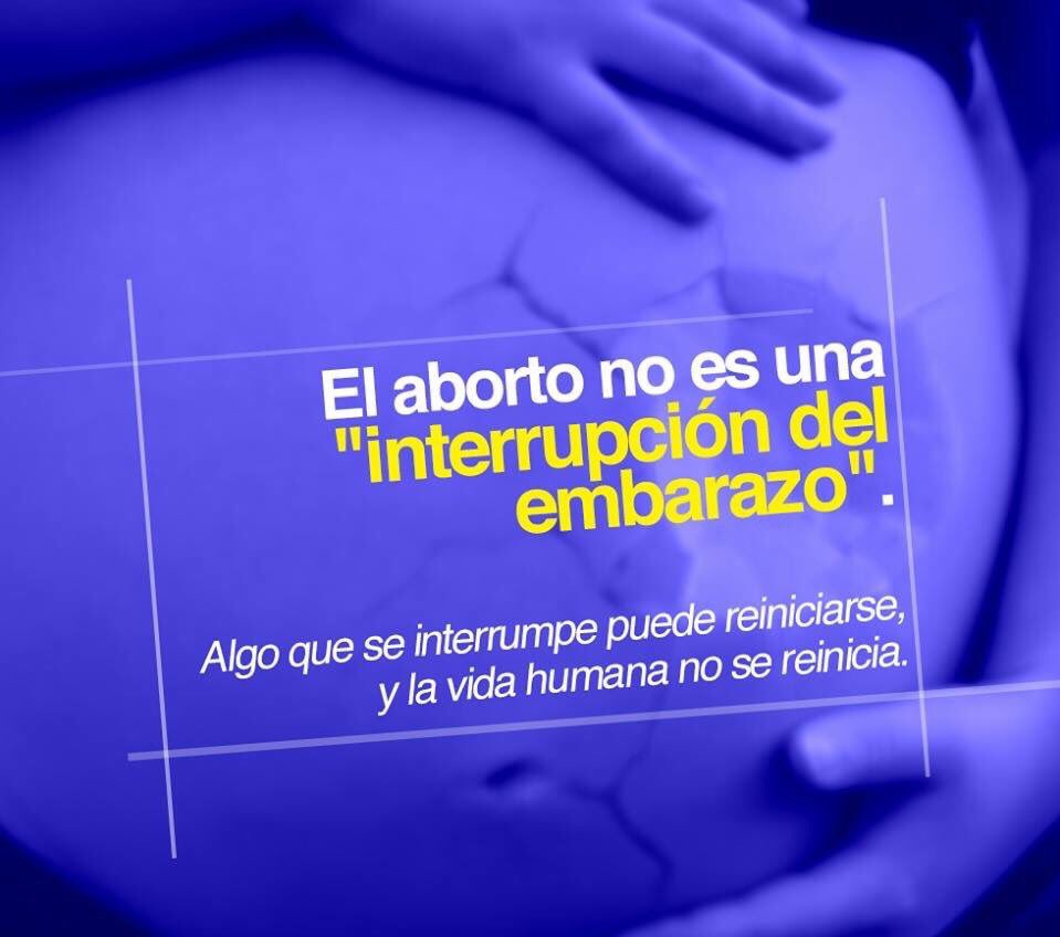Que no te engañen, el #Aborto no es la "interrupción de un embarazo". Sino la ejecución de un inocente. #SiaLaVida