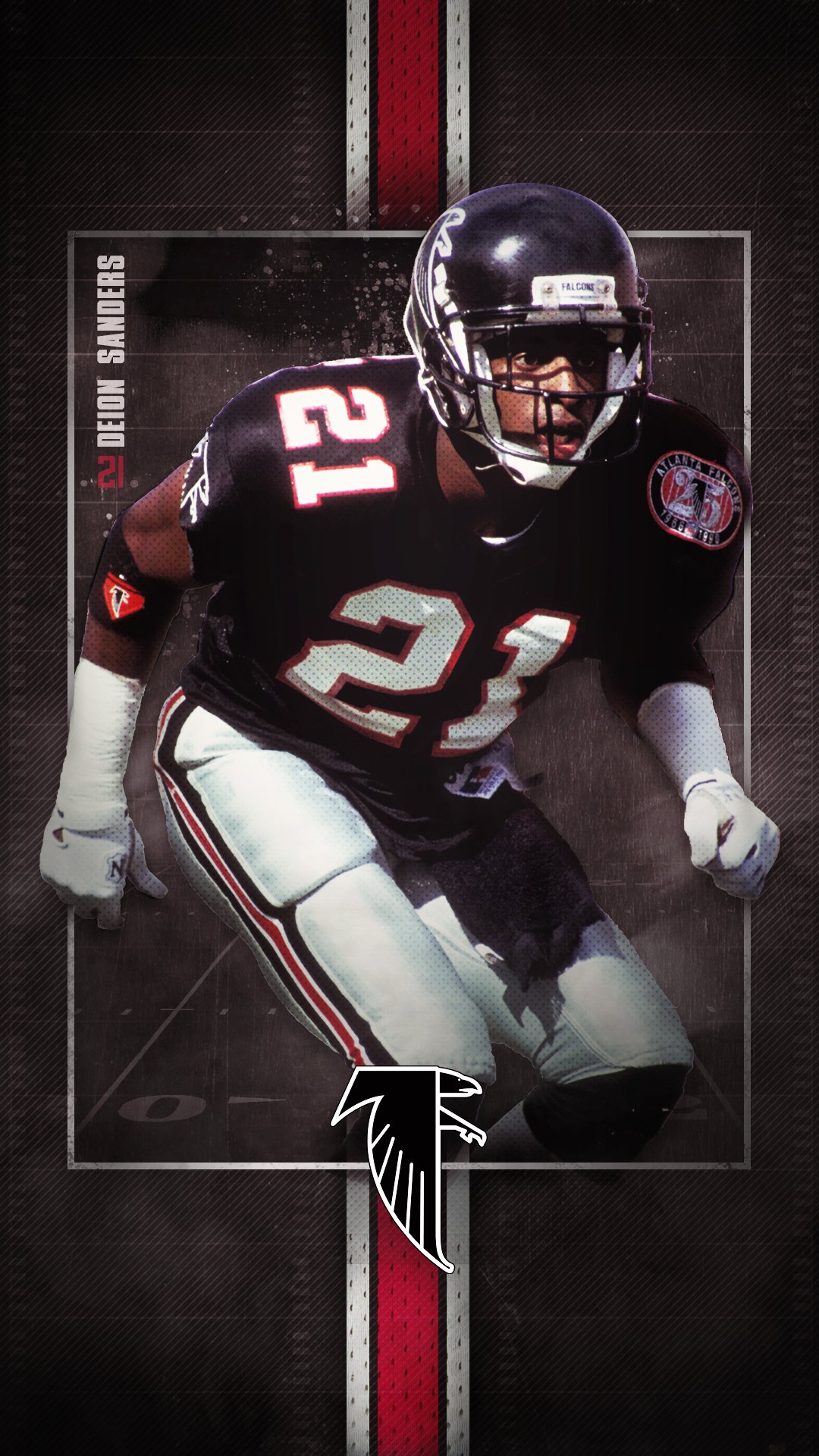 Atlanta Falcons on X: Wearing the old school black uniforms this week. So  you know we had to use Prime Time for #WallpaperWednesday.   / X