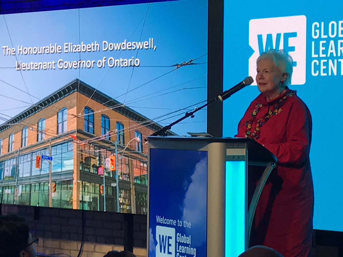 WEMovement's tweet photo. 'How proud I am of you,' @LGLizDowdeswell says of the Kielburgers and the work of WE #WEglc 💙 https://t.co/XGzl626Ei1