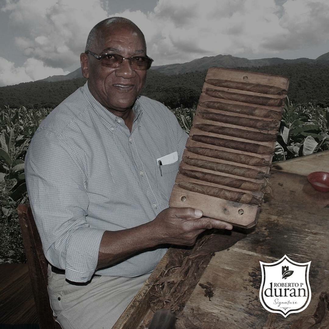 DuranCigars's tweet photo. Santo Cárdenas rolling new #Duran Signatures cigars at #nicatabaco  #premiumcigars https://t.co/8JQkOcgDgV