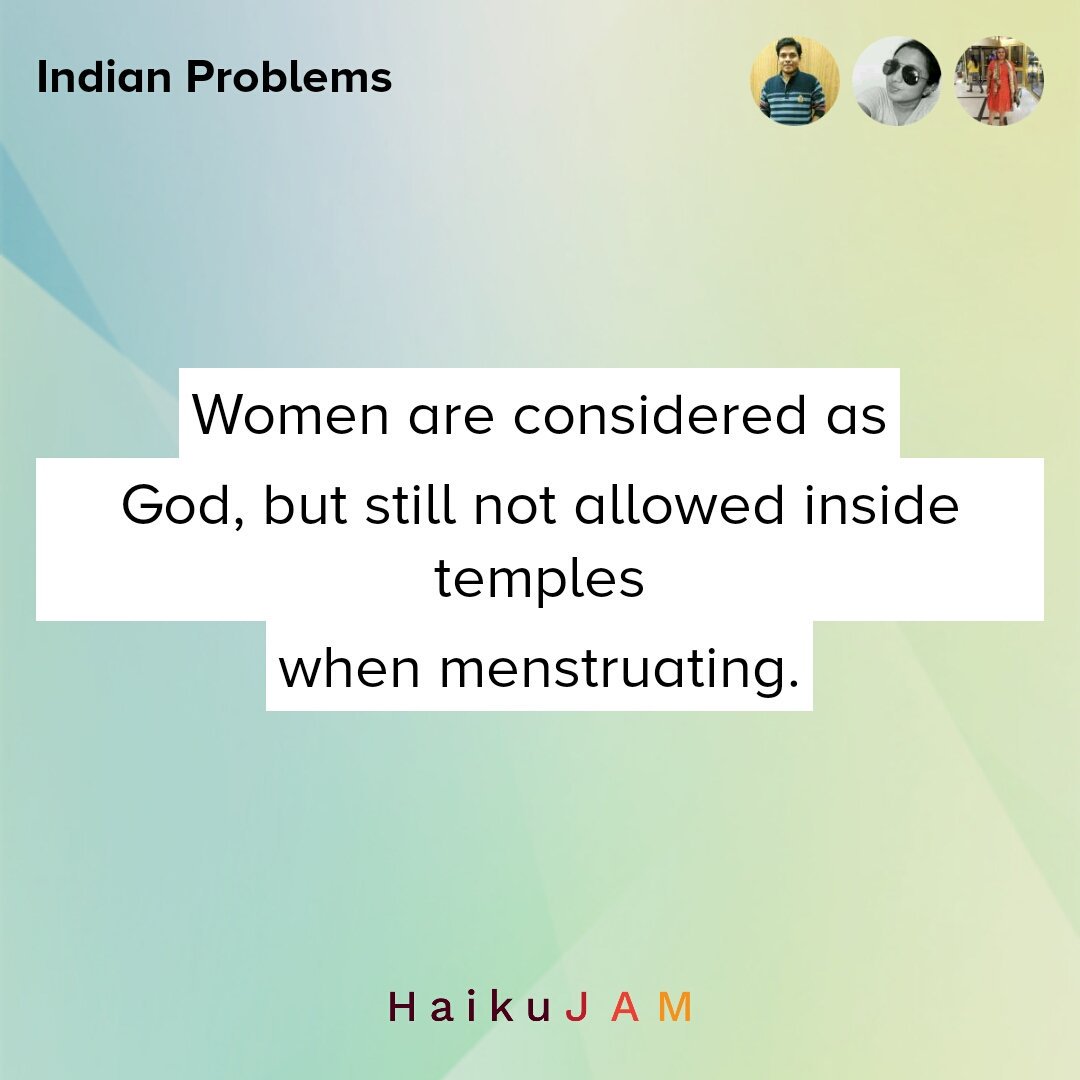 Nila_Dr's tweet image. #IndianProblems by Prasad, @Nila_Dr &amp;amp; @chandanas in @HaikuJAM