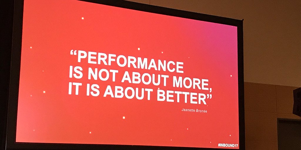 "Nourishment makes the difference between surviving and thriving." #INBOUND17