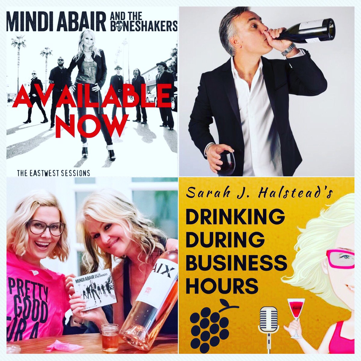 sarahjhalstead's tweet photo. Ep 6 of #DDBH #podcast is out! Starring #saxophonist #mindiabair & #wineexpert #ericguerra https://t.co/yseKj5vDkm #pod https://t.co/nvU9cdP8FU