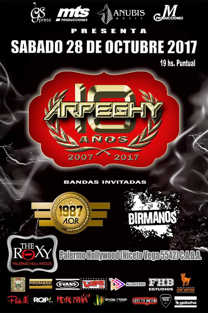 👉 <a href="/Arpeghy/">Arpeghy</a> 
28 de octubre en <a href="/TheRoxyArg/">The Roxy Arg.</a> 
🎫 entradas via <a href="/dfallaccess/">DF Entertainment</a>