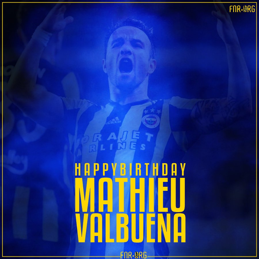 Bugün do um günü olan y ld z futbolcumuz Mathieu Valbuena\ya mutlu y llar dileriz. Happy Birthday 