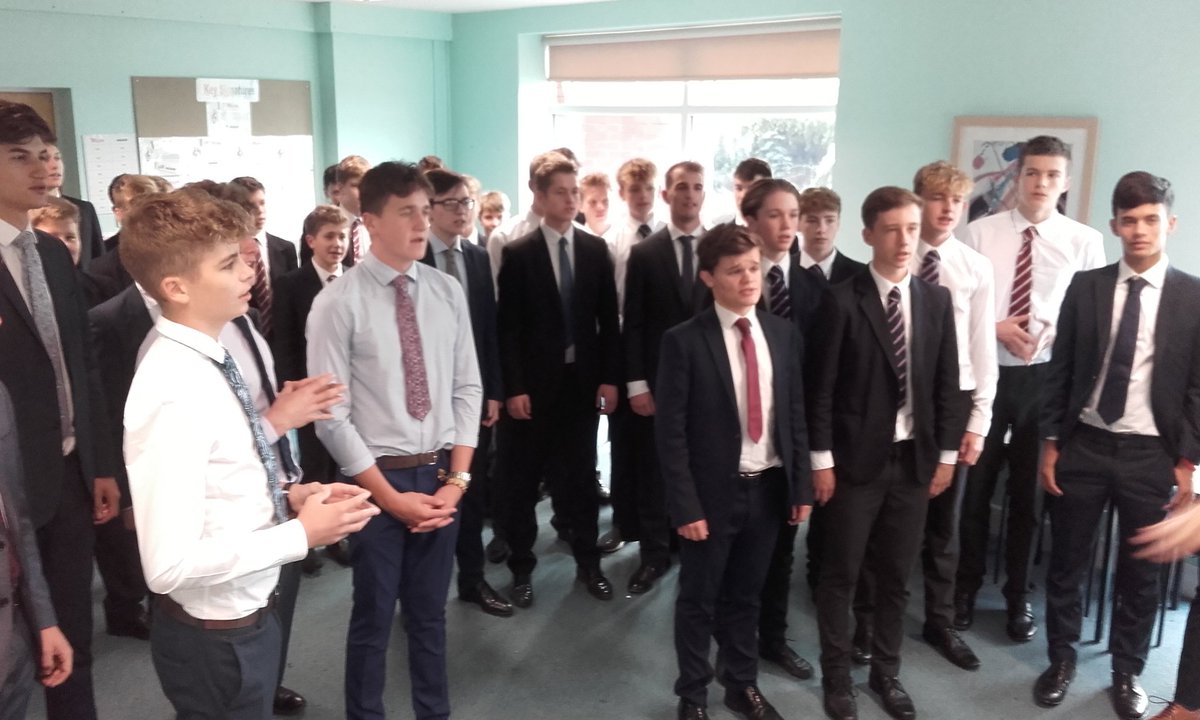 Boys making progress with House Song this morning.