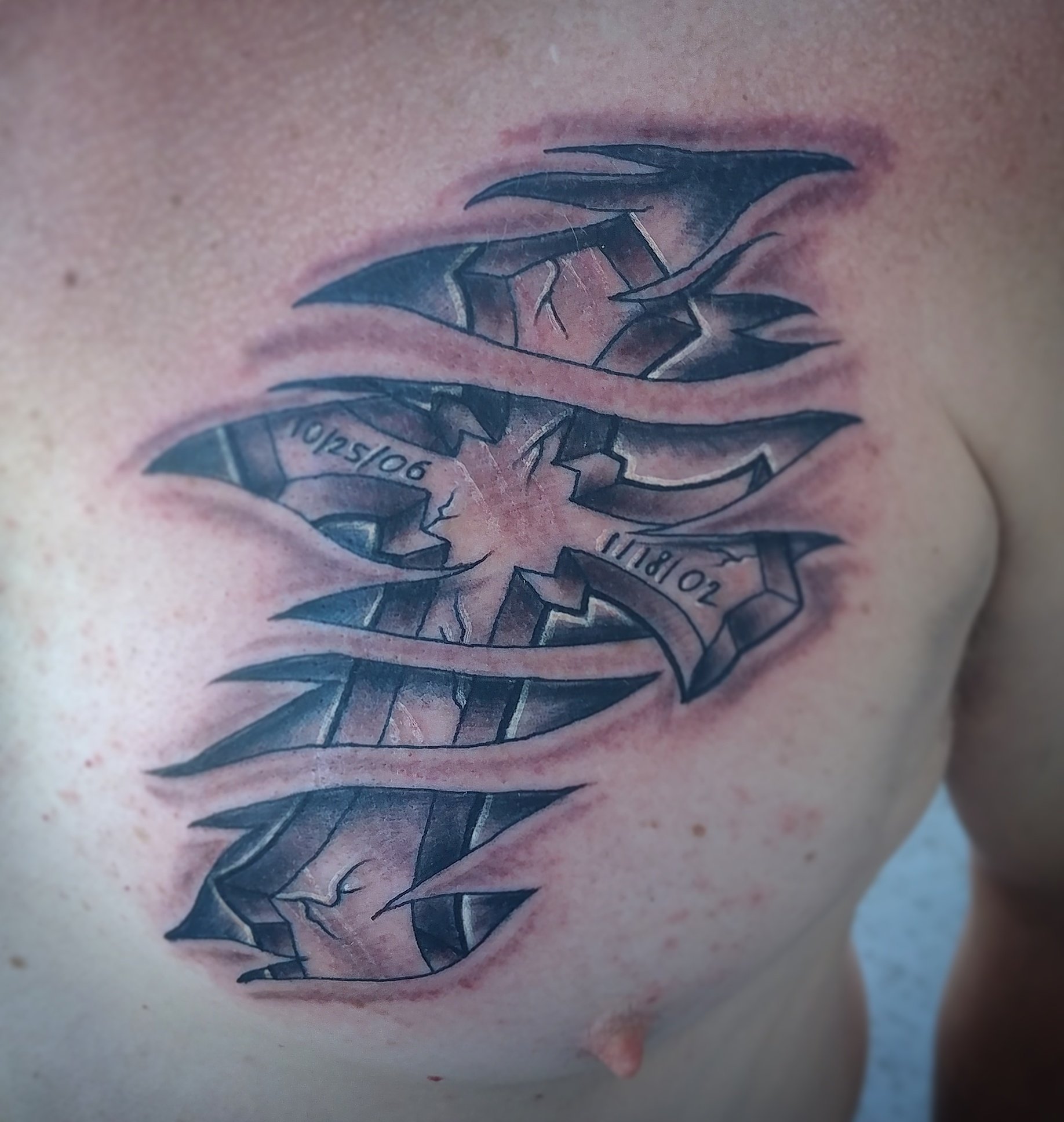 Tattoos By Bri. on X: "Cross under the skin tattoo #tattoo  #arizonatattooartist https://t.co/m1VizkXRCh" / X