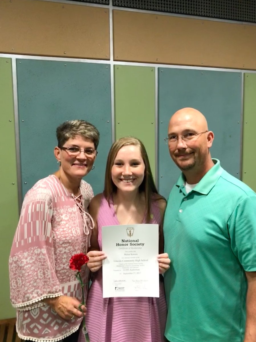 tomsowers's tweet photo. So proud of this girl tonight! #NHS https://t.co/43b2LwheCL