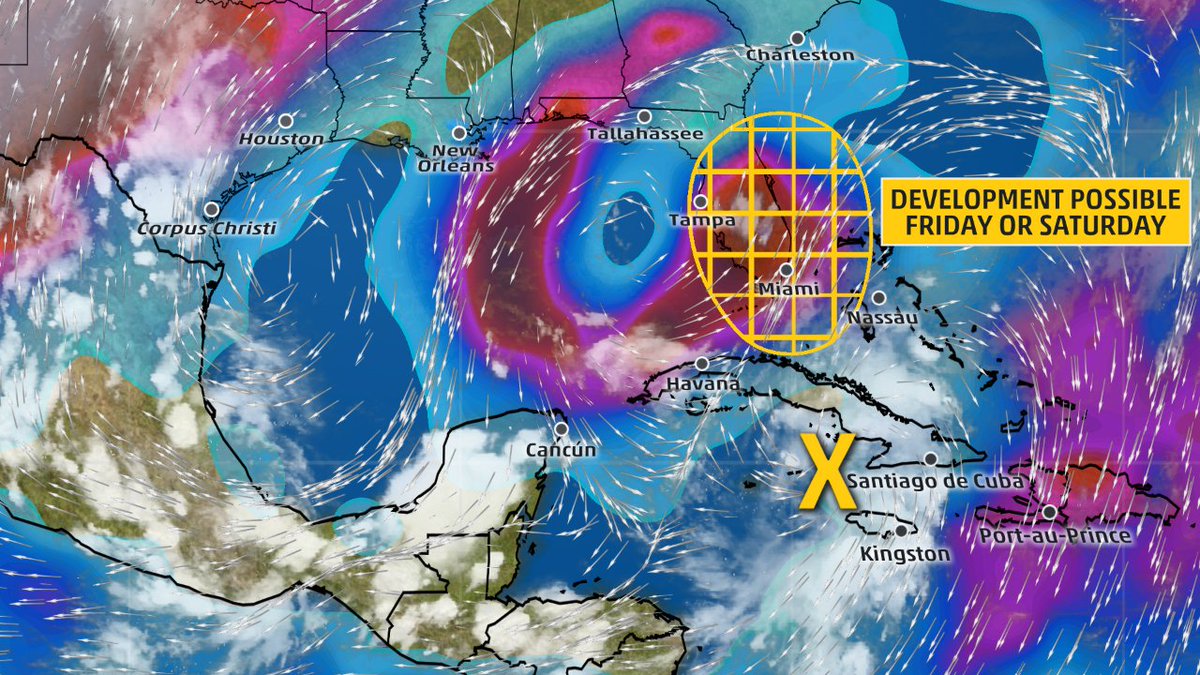 weatherchannel's tweet image. The next #tropical depression or tropical storm could develop soon near Florida: wxch.nl/2wXmx5c
