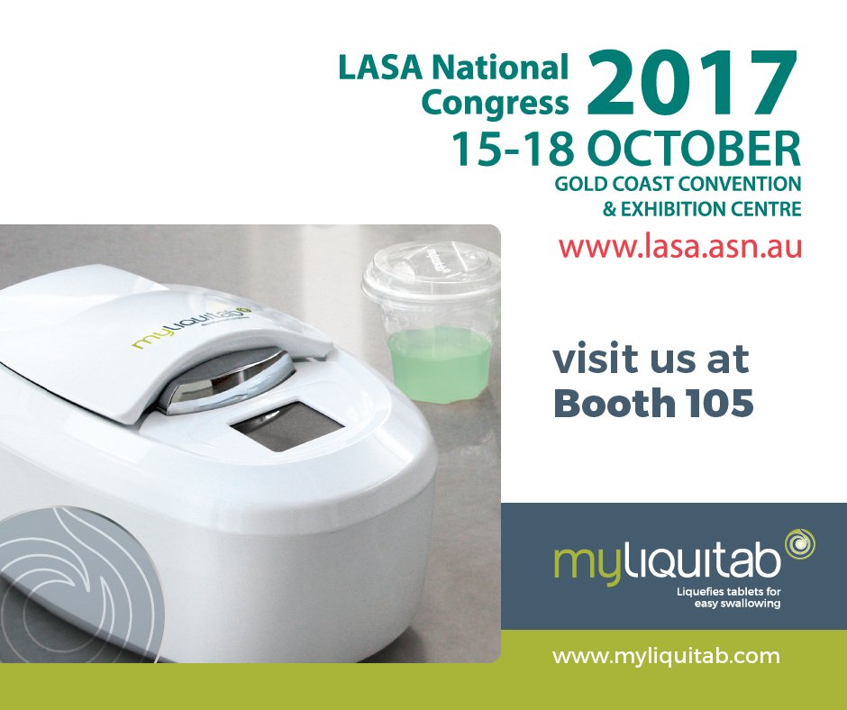 MyLiquitab's tweet photo. See myLiquitab demonstration @ #LASANational Conference on 5-18 Oct, Booth 105, Gold Coast Convention & Exhibition Centre. See you there! https://t.co/AUluBc3jeO