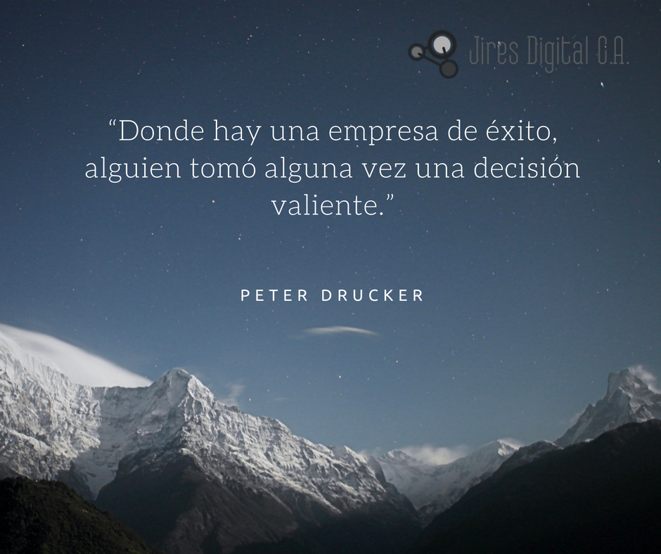 JiresDigital's tweet photo. Decisión Valiente #PeterDrucker #Motivación #JiresDigital #GerenciadeMarketing #ConsultoríaComercial #MarketingDigital #Servicio #TuSolución https://t.co/2UrXQh5mj2