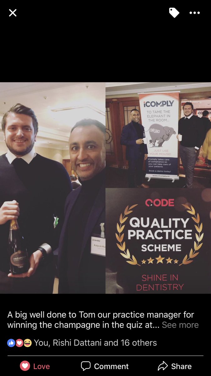 Smita_FAA's tweet photo. @VogueDentalCare - Congratulations &amp; well done Tom #shineindentistry
#sharethechampers 😉 https://t.co/NKMgeXIahc