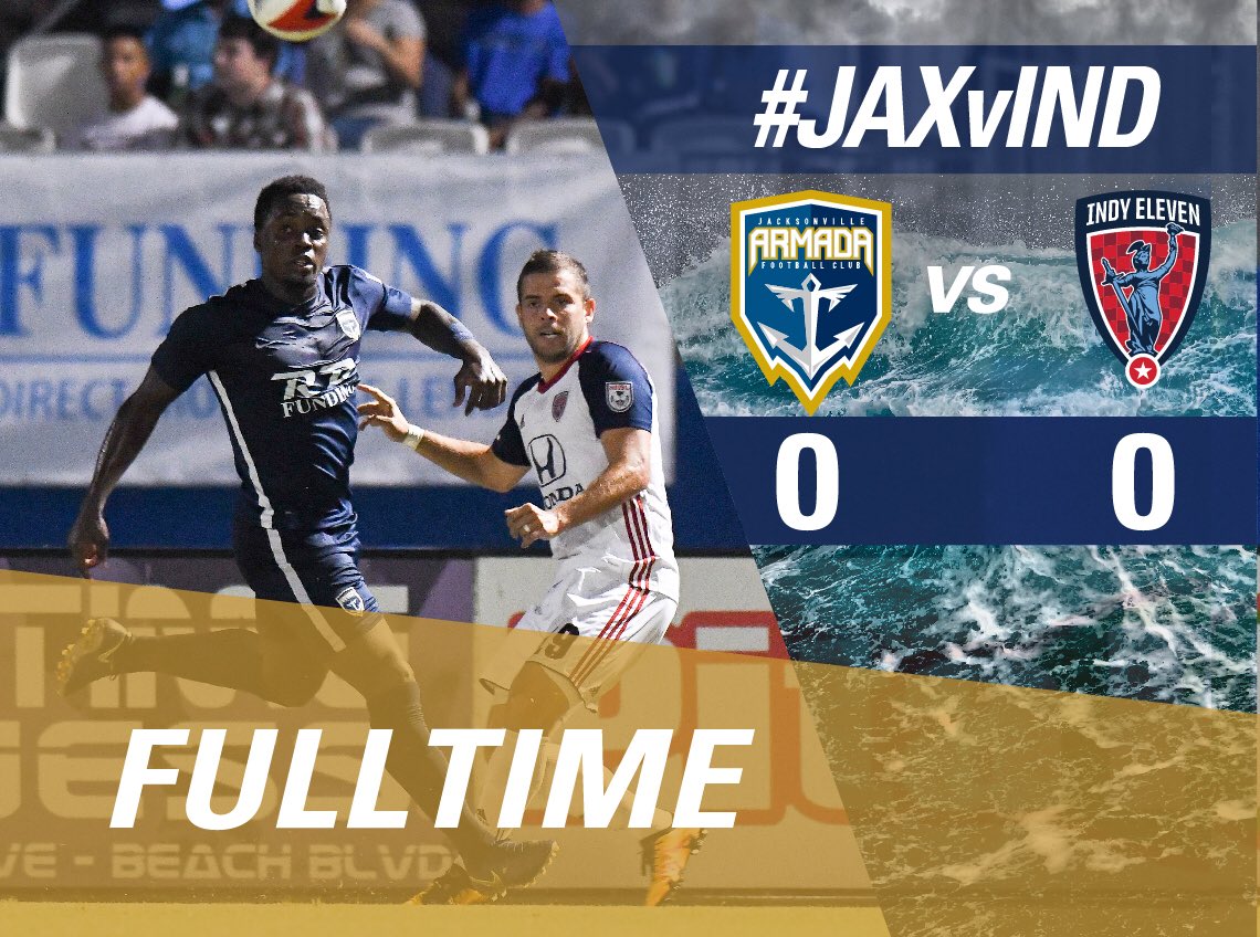 JaxArmadaFC's tweet photo. FULLTIME: It ends in a draw at Hodges Stadium. #JAXvIND https://t.co/ce1J3RaSV5