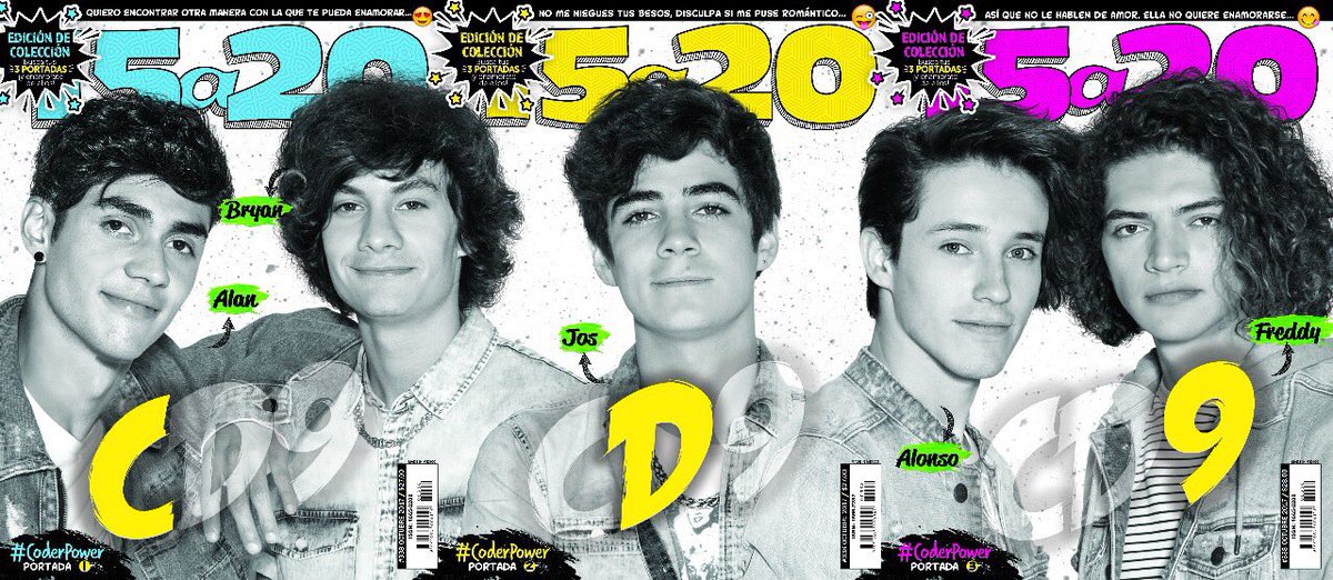15a20's tweet image. Así es como se ven las tres portadas juntas de @CD9. 😍 #CD9En15a20 😗 ¿ya tienen las tres? Queremos verlas #coders 😎