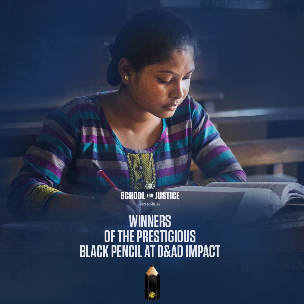 FreeaGirlIndia's tweet photo. Its a win for the @School4Justice Class of 2017 at the @dandad. Thank you for your continued support! https://t.co/Rg0N5W7pVO
