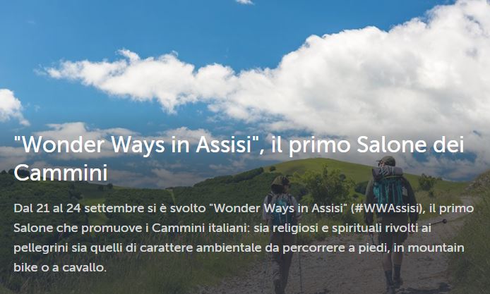 sisifosrl's tweet photo. 21-24/09 si è svolto #WWAssisi, primo Salone dedicato ai #Cammini. Workshop, dibattiti, confronti: ecco com'è andata https://t.co/GJKABapHDx https://t.co/QL1vUf1PPq
