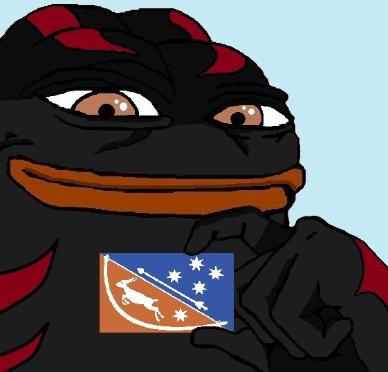 KekishKommodore's tweet photo. @GiorgosDrv 
>African banded rubber frog
A symbol of hope for the the Afrikaner, Eurokaner, and Pepekaner alike.
#GoodHopeRising #PraiseKeK https://t.co/sFoHVtIaLm