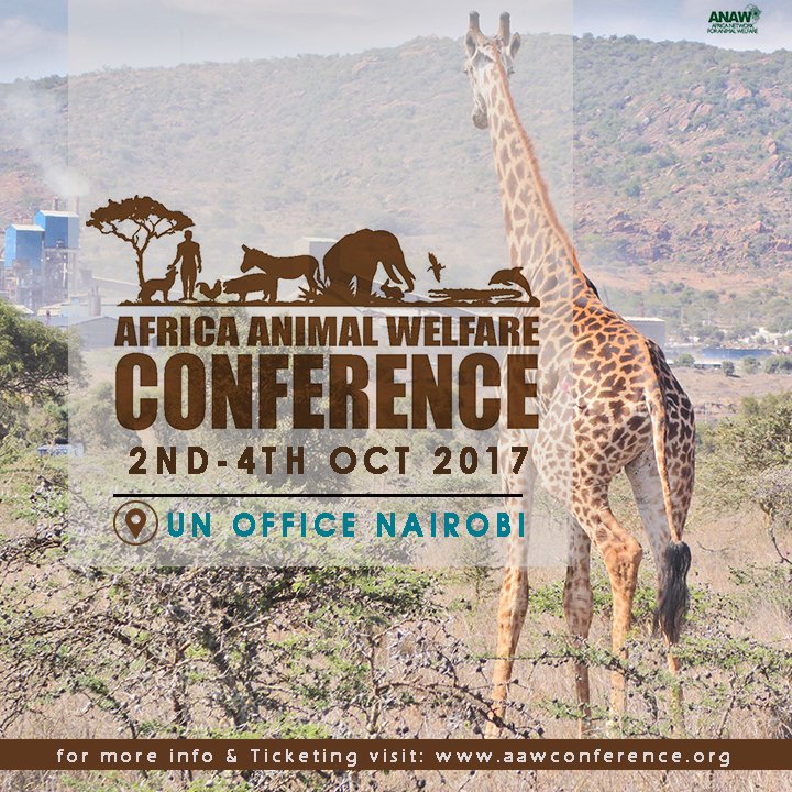 anaw_africa's tweet photo. #Reminder 3 days until Africa Animal Welfare Conference (2nd-4th Oct. 2017 &amp; 4 days until world animal day (4th October 2017) #action2017 https://t.co/nxT4xfZMqE