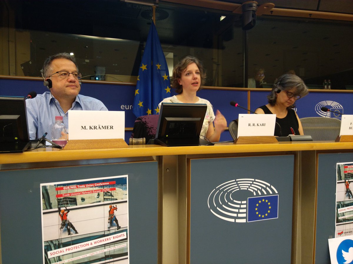 Left_EU's tweet photo. GUE/NGL @EPSocialAffairs co-coordinator @rinakari opening #TUNE2017 conference day2 👉 watch live streaming: https://t.co/YjaTLcFD2n https://t.co/2NTbj2sghF