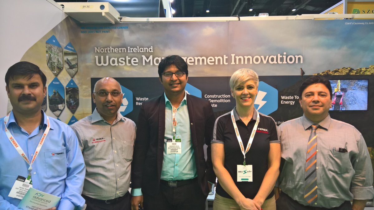 TerexWashing's tweet photo. Terex Washing Systems attending Waste Management Show in Dubai promoting waste management solutions with @InvestNI and their dealer Genavco! https://t.co/OdLrFvKXwF