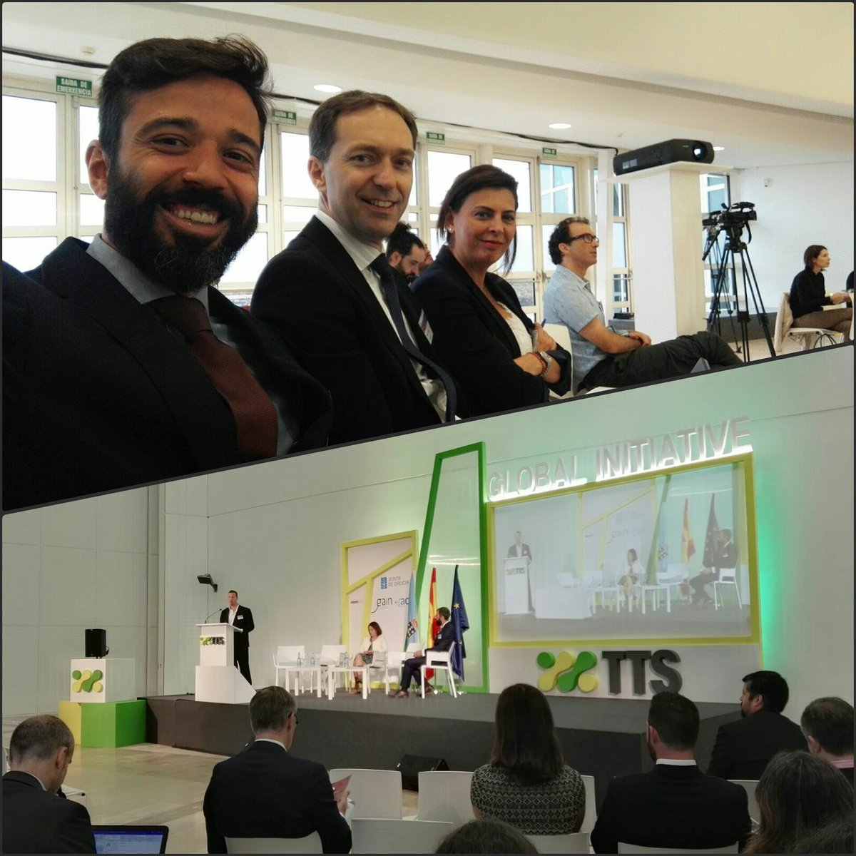 Nuestro equipo de Transferencia de Tecnología y de la Oficina de Galicia, en la inauguración del <a href="/TTSLtd/">TTS Global</a> Europe en #Santiago 😉 #SomosPONS