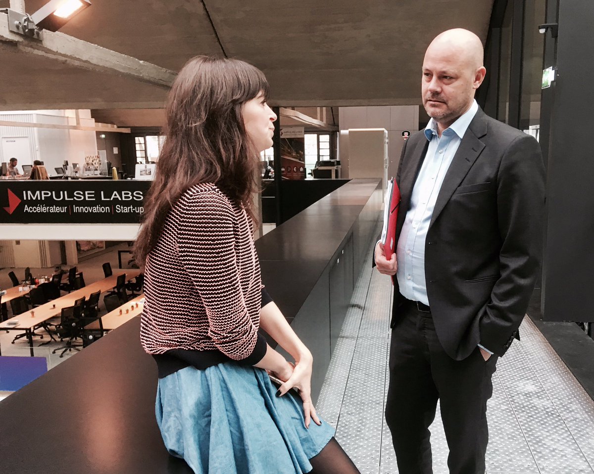 Niklas Johansson, secretaire d'etat pour les innovations en visite a Station F, le plus grand campus de start -up au monde! <a href="/joinstationf/">STATION F</a>